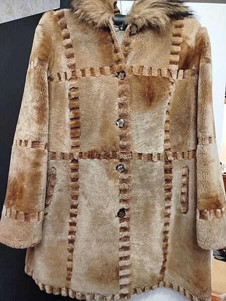 Мутоновий полушубок 2XL