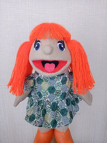 Юля кукла на руку с открывающимся ртом