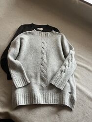 Сірий Светрик з косами 