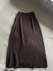 Вязана спідничка максі 