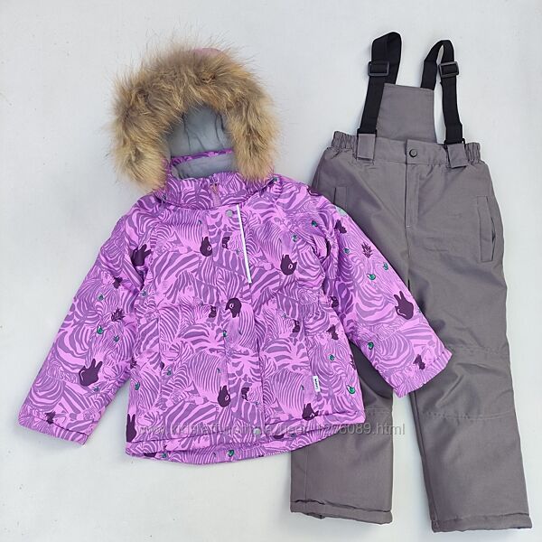 Зимовий термо комбінезон для дівчинки на 6- 7 років роздільний гарний новий