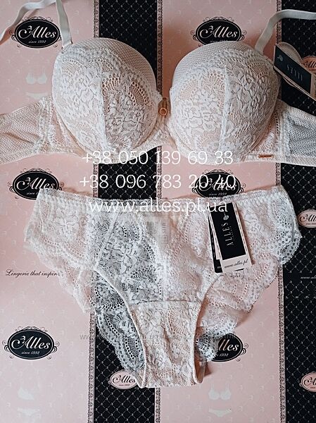 Alles Fiore - мереживна колекція - бюстгальтер, трусики, комплект. Польща