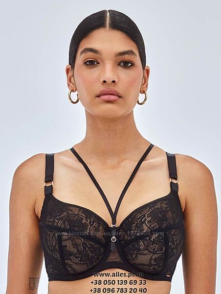 Alles Chiara M Black - мереживний бюстгальтер, трусики, комплект. Польща