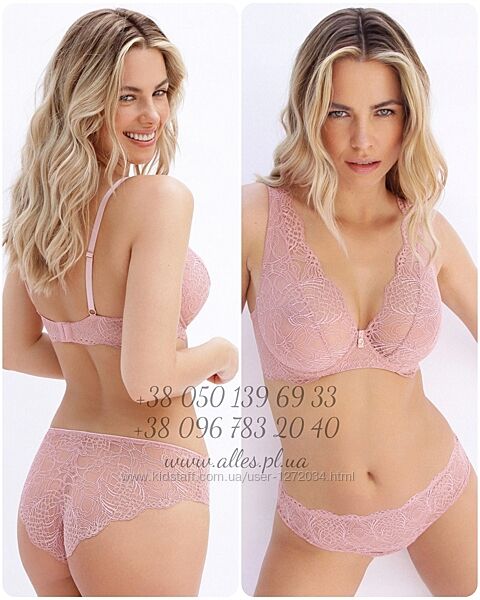 Alles Marie M Pink - мереживний бюстгальтер, трусики, комплект. Польща