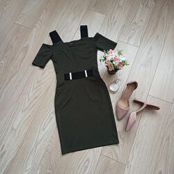 Коротка сукня хакі