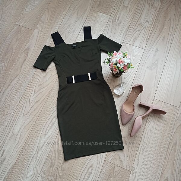 Коротка сукня хакі