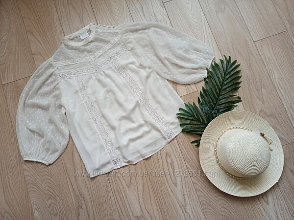 Вінтажна шифонова блуза, S