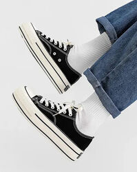 Кеди чорні текстильні