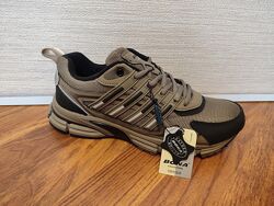 Кроссовки мужские Bona 971T khaki black  кожаные с сеткой 