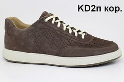 Туфли  мужские Clubshoes летние коричневые замшевые с перфорацией 