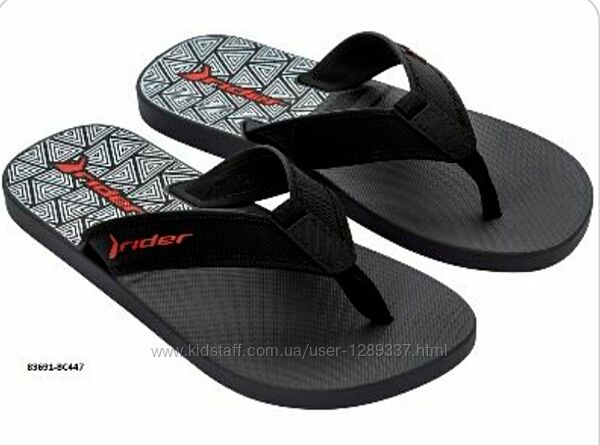 Шлепанцы вьетнамки мужские Rider Impulse Graphics AD Grey Black Red