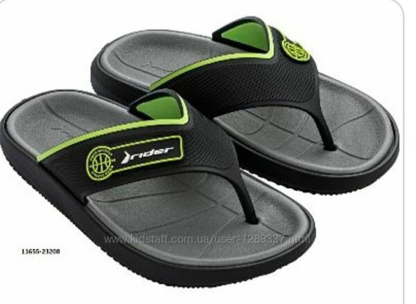 Шлепанцы вьетнамки мужские Rider Block Thong AD green grey. Оригинал.