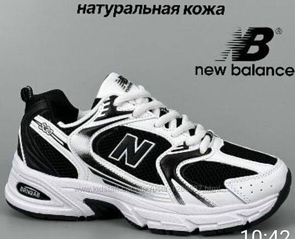 Женские кроссовки New Balance 530 black/white черные с белым