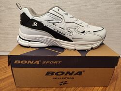 Кросівки чоловічі шкіряні Bona 968A white black