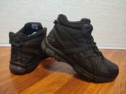 Кросівки чоловічі Asics Gel-Kahana 8 шкіра кордура хутро зимові чорні 
