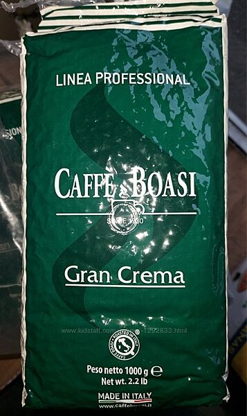 Кава BOASI Gran Crema PROFESSIONAL в зернах 1кг, Іалія