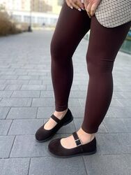 Лофери жіночі MOD GAR 9764 шоколадні весна-осінь, замша натуральна 5786