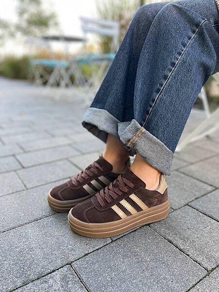 Кеди жіночі Notta bene K-0524 шоколадні весна-осінь, замша натуральна 5629