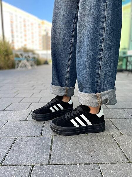 Кеди жіночі Notta bene K-0524 чорні весна-осінь, замша натуральна 5630