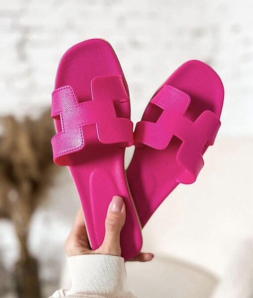 Шльопанці жіночі No brend SS-102 малинові літо, силікон 5902