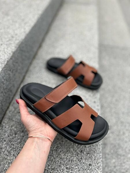 Шльопанці жіночі Notta bene TS-0224 руді літо, шкіра натуральна 5596