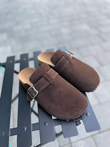 Шльопанці жіночі SEE SEVEN 1611 шоколадні літо, замша натуральна 5939