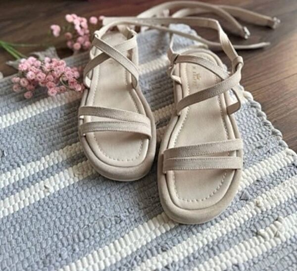 Босоніжки жіночі M. KRAFT 114 бежеві літо, замша натуральна 5941