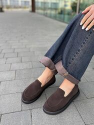 Балетки жіночі M. KRAFT T-79 коричневі весна-осінь, замша натуральна 5789