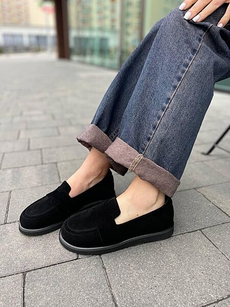 Балетки жіночі M. KRAFT T-79 чорні весна-осінь, замша натуральна 5788