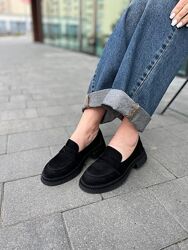 Туфлі жіночі ZEMIRA Астра/миндаль чорні весна-осінь, замша натуральна 5798