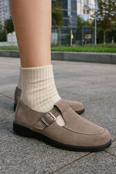 Лофери жіночі VANESSA T-304-05 капучіно весна-осінь, замша натуральна 5903