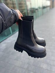 Черевики жіночі EDAN 71 коричневі зима, шкіра натуральна 5744