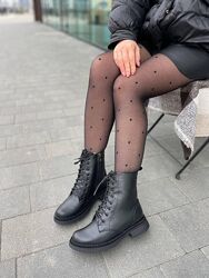 Черевики жіночі EDAN 278 чорні зима, шкіра натуральна 5742