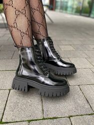 Ботинки женские GREMMY 316/4 черные зима, кожа лакированная 6074