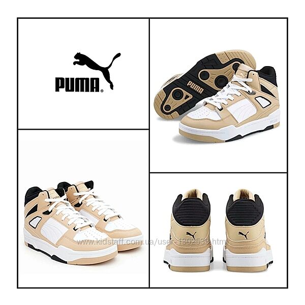 Високі кросівки 38 Puma осінь-зима шкіряні жіночі черевики оригінал хайтопи