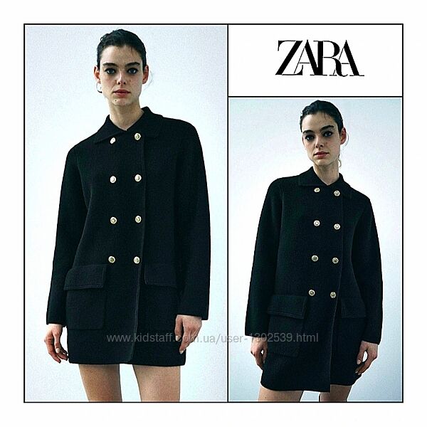 Кардиган пальто S M Zara демісезонний зимовий трикотажний вовняний жіночий