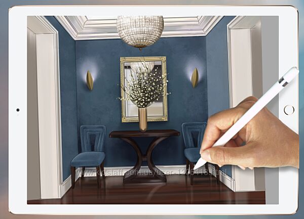 Pro интерьерный скетчинг Валентина Маяцкая