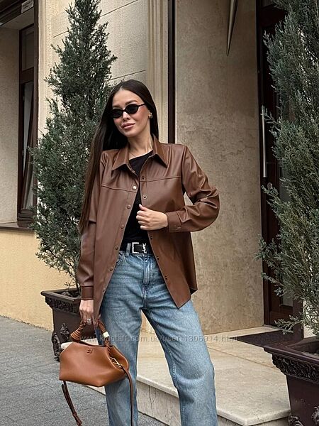 Сорочка еко шкіра 