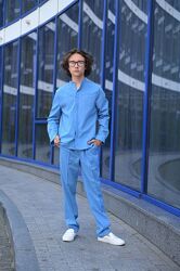 Стильний костюм для підлітків турецький льон 