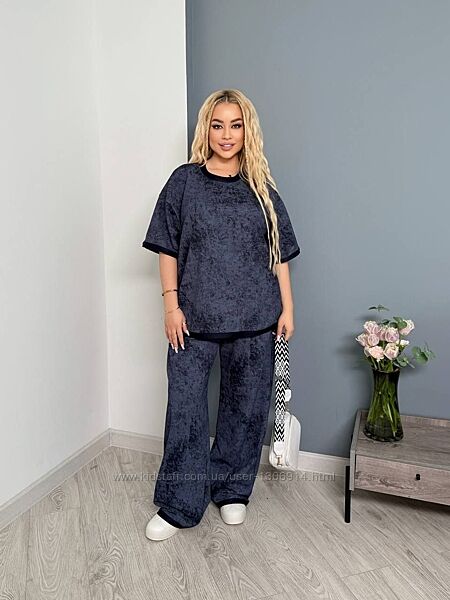 Стильный спортивный костюм хлопок варенка