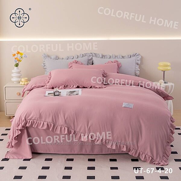 Розкішна постільна білизна рюша