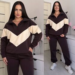 Спортивний костюм трьохнить з начосом 