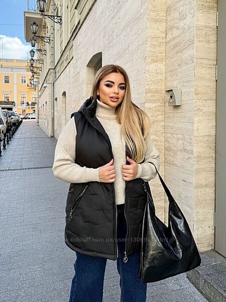 Жилетка на синтопоні великого розміру 