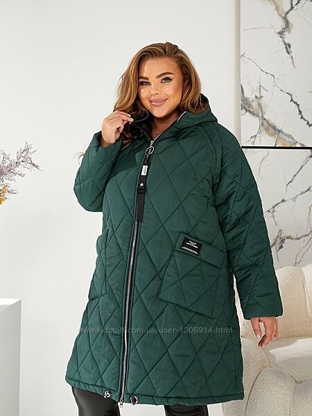 Куртка зимова великого розміру