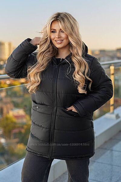 Тепла зимова куртка на синтопоні 