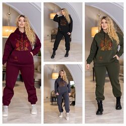 Теплий прогулочний костюм на флісі