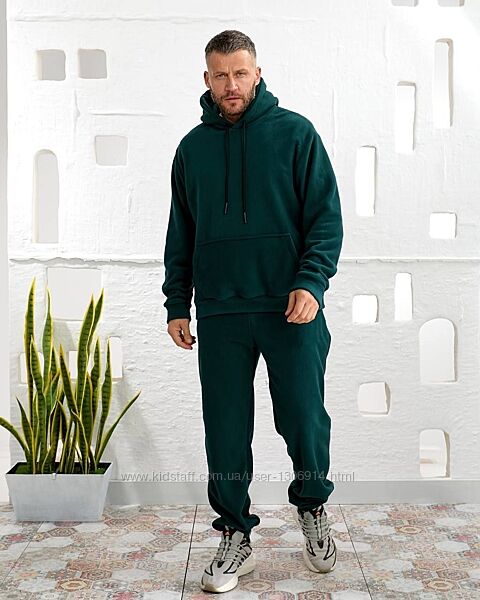 Чоловічий зимовий костюм з дуже щільного флісу з начосом 