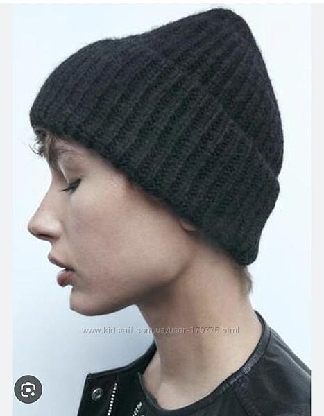 Zara шапка з вовною