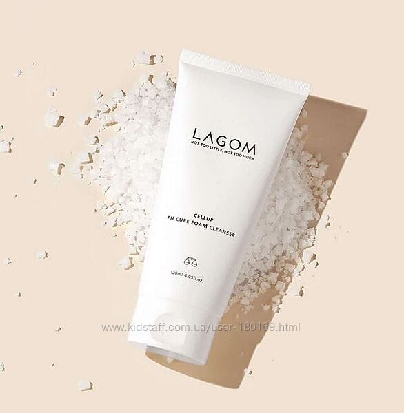 Ніжна зволожуюча пінка для вмівання з гімалайською сіллю LAGOM Cellup PH