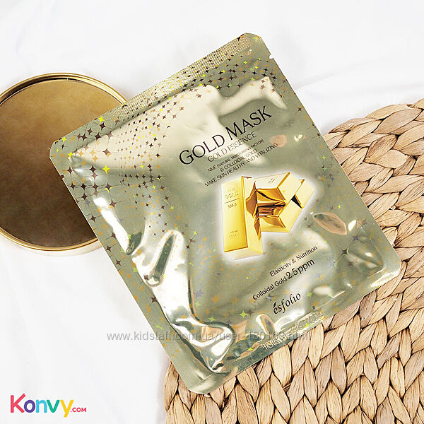 Омолаживающая тканевая маска с золотом Esfolio Gold Essence Mask